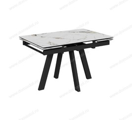 Стол Катана-2C 120 черный, керамика Champagne