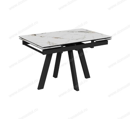 Стол Катана-2C 120 черный, керамика Champagne