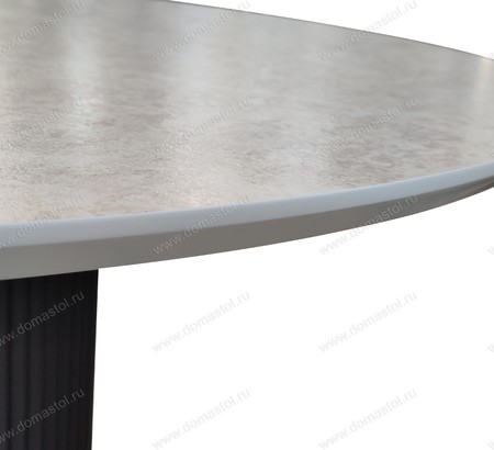 Стол кухонный Лацио 100 черный, пластик Аркобалено 3062