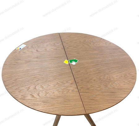 Стол Марко 100 Натуральный шпон Светлый Орех, каркас Светлый Орех