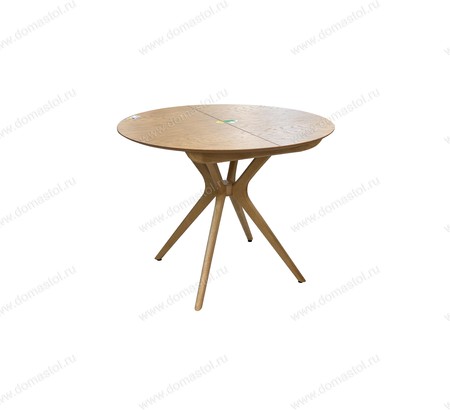 Стол Марко 100 Натуральный шпон Светлый Орех, каркас Светлый Орех