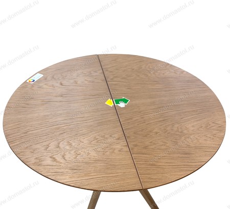 Стол Марко 110 Натуральный шпон Светлый Орех, каркас Светлый Орех