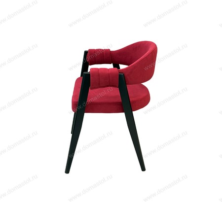 Стул Франко-1 Дрим берри, каркас массив березы черный