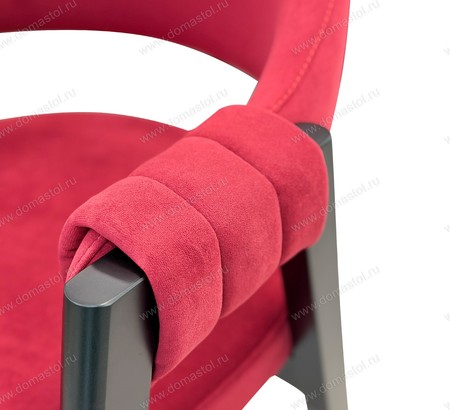 Стул Франко-1 Дрим берри, каркас массив березы черный