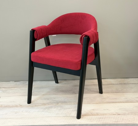 Стул Франко-1 Дрим берри, каркас массив березы черный