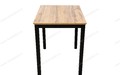 Стол Литл-R HPL Дуб вотан, черный каркас