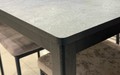 Стол Литл-R HPL Серый мрамор, черный каркас