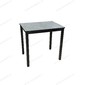 Стол Литл-R HPL Серый мрамор, черный каркас