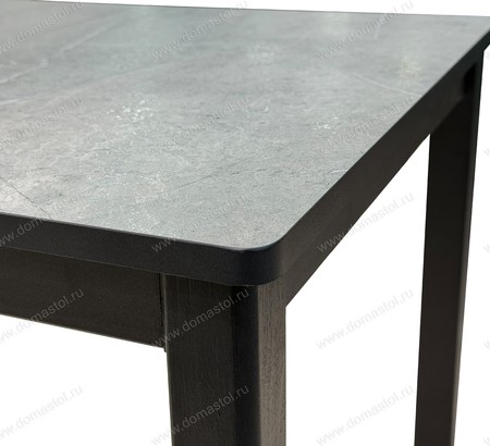 Стол Литл-R HPL Серый мрамор, черный каркас