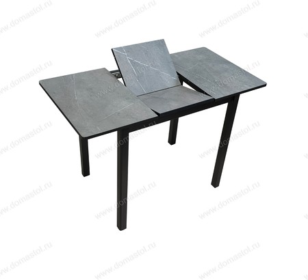 Стол Литл-R HPL Серый мрамор, черный каркас