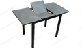 Стол Литл(R)-М 100 HPL Серый мрамор, черный каркас