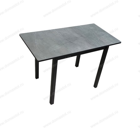 Стол Литл(R)-М 100 HPL Серый мрамор, черный каркас