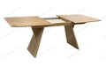 Стол Лео 1.6 Натуральный шпон Светлый орех, каркас Светлый орех