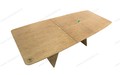 Стол Лео 1.6 Натуральный шпон Светлый орех, каркас Светлый орех