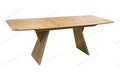 Стол Лео 1.6 Натуральный шпон Светлый орех, каркас Светлый орех