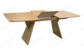 Стол Лео 1.6 Натуральный шпон Светлый орех, каркас Светлый орех