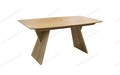 Стол Лео 1.6 Натуральный шпон Светлый орех, каркас Светлый орех