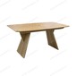 Стол Лео 1.6 Натуральный шпон Светлый орех, каркас Светлый орех