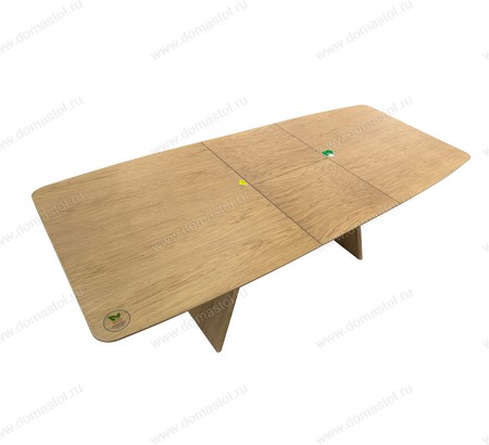 Стол Лео 1.6 Натуральный шпон Светлый орех, каркас Светлый орех