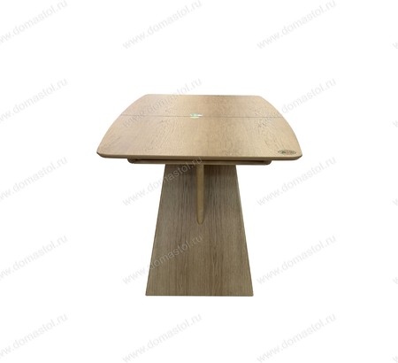 Стол Лео 1.6 Натуральный шпон Светлый орех, каркас Светлый орех