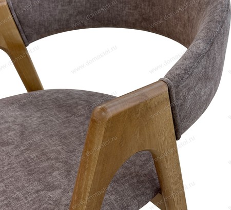 Стул Франко-3 Эрика стоун, каркас светлый орех