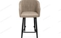 Полубарный стул Верона (h600) бежевый Т170, черный каркас