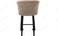 Полубарный стул Верона (h600) бежевый Т170, черный каркас