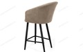 Полубарный стул Верона (h600) бежевый Т170, черный каркас