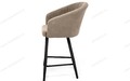 Полубарный стул Верона (h600) бежевый Т170, черный каркас