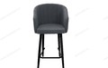 Полубарный стул Верона (h600) графит Т177, черный каркас