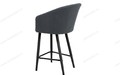Полубарный стул Верона (h600) графит Т177, черный каркас