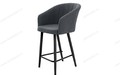 Полубарный стул Верона (h600) графит Т177, черный каркас