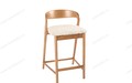 Полубарный стул Марко-1 обивка Монро милк (Monro milk), каркас Светлый орех