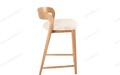 Полубарный стул Марко-1 обивка Монро милк (Monro milk), каркас Светлый орех