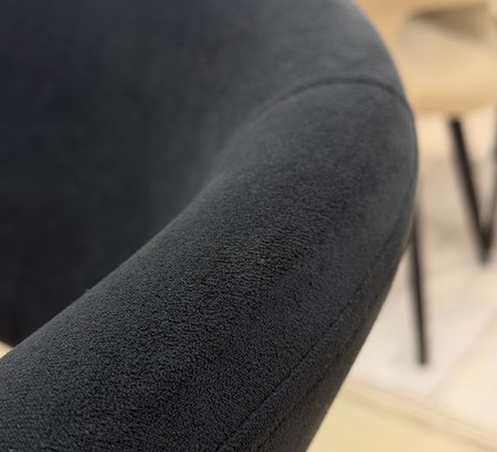 Стул Милла угольный графит Т191 поворотный, каркас 360Х32 черный