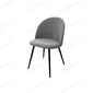 Стул Денвер велюр Selfie smoke, каркас черный