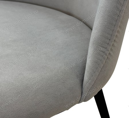 Стул Денвер велюр Selfie smoke, каркас черный