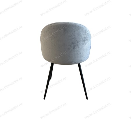 Стул Денвер велюр Sensey silver, каркас черный