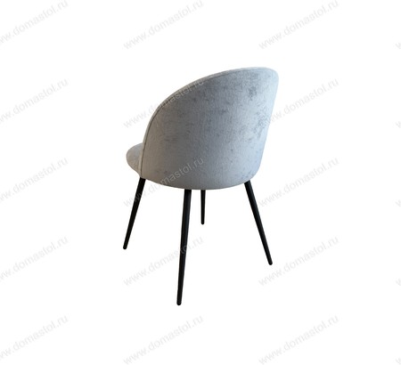 Стул Денвер велюр Sensey silver, каркас черный