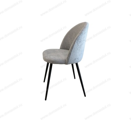 Стул Денвер велюр Sensey silver, каркас черный