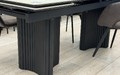 Стол Пекин-1 200 черный, керамика Travertine Avorio