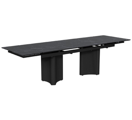 Стол Пекин-1 200 черный, керамика Black Marble