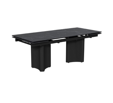 Стол Пекин-1 200 черный, керамика Black Marble