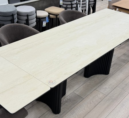 Стол Пекин-1 200 черный, керамика Black Marble