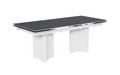 Стол Пекин-1 200 белый, керамика Black Marble