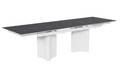 Стол Пекин-1 200 белый, керамика Black Marble