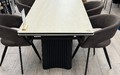 Стол Пекин-1 200 белый, керамика Travertine Avorio