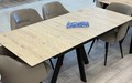 Стол Ален 120, пластик дуб Давос натуральный