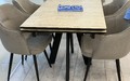 Стол Ален 120, пластик дуб Давос натуральный