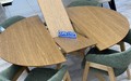 Стол Крафт 120 Натуральный шпон Светлый орех, каркас Светлый орех
